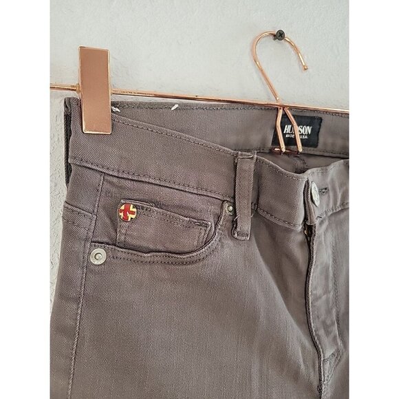 Hudson Womens Size 25 Gray Nico Midrise Super Skinny Jeans - Picture 4 of 7